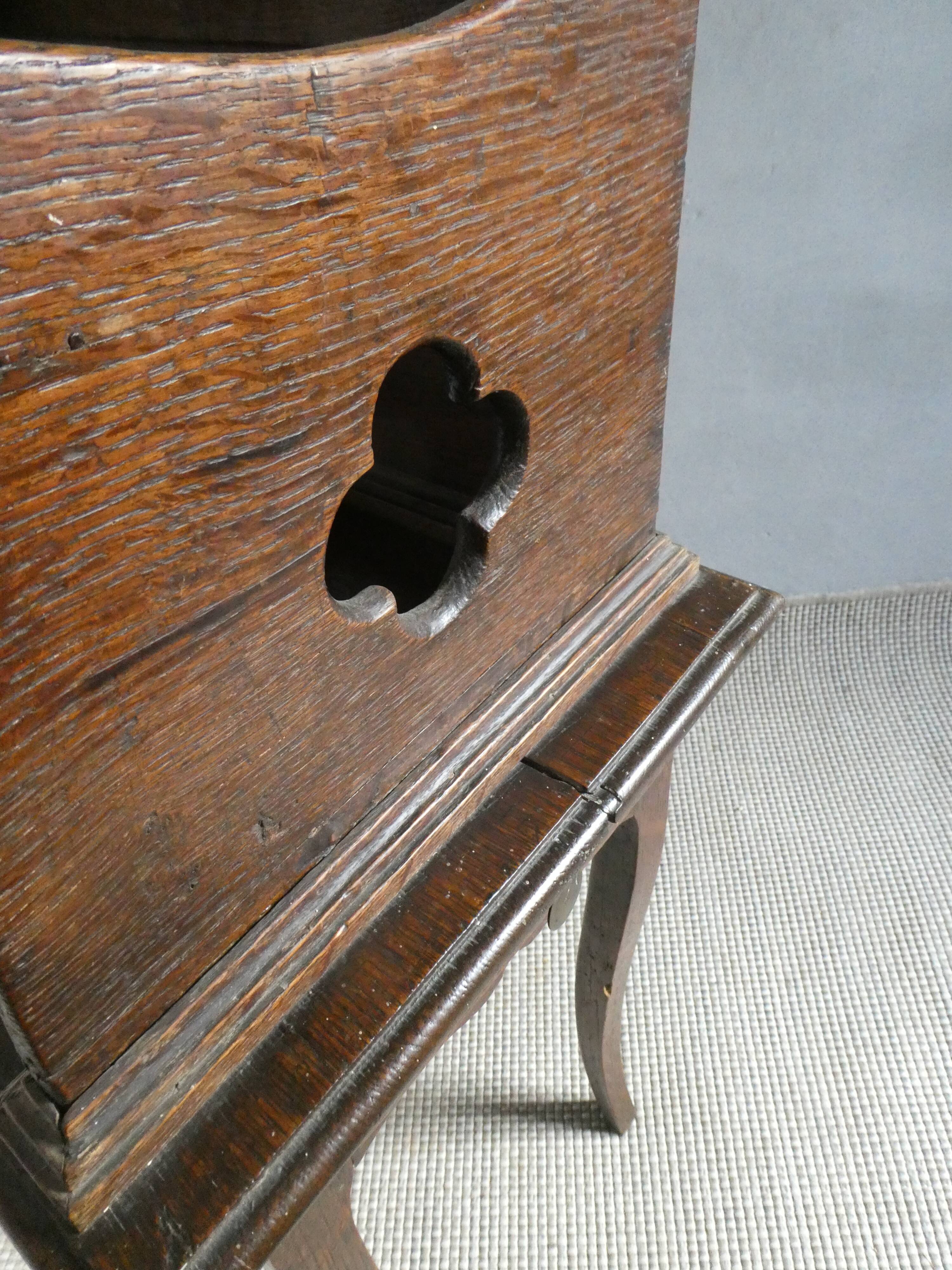 wooden bedside table with 1 drawer, 19th century