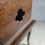 wooden bedside table with 1 drawer, 19th century