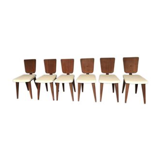 Set 6 chaises par André Sornay