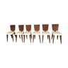 Set 6 chaises par André Sornay