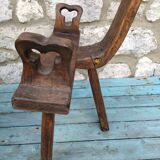 Pair of brutalist Spanish chairs from the 50s
