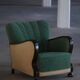 Paire de fauteuils lounge Art déco, fabriqués par un ébéniste danois, années 1940