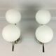 Double globe opalin sconces 1960
