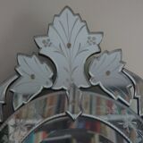 Vintage art deco venetian mirror