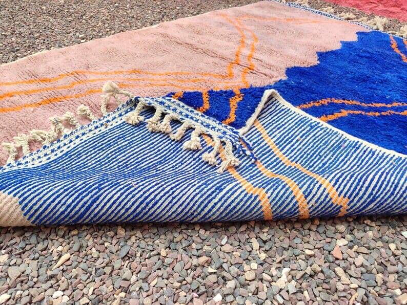 Handmade Beni Ouraine wool rug