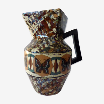 Ceramic pitcher from Vallauris by Jean Gerbino