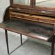 Cylinder desk in mahogany and mahogany veneer, Louis XVI style, 19th century.