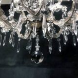 Old chandelier with 10-branch tassels