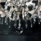Old chandelier with 10-branch tassels