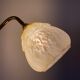 Vintage tulip wall lamp in yellow Clichy glass