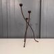 Brutalist tripod candle holder 1960