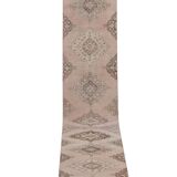 Vintage Turkish Oushak Rug Handwoven 86x733 cm