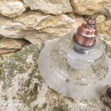 Vintage glass globe portable lamp