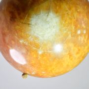 Art Deco great design brown alabaster chandelier, 1940s