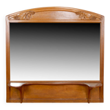 Important miroir en chêne sculpté, Art Nouveau, Circa 1910