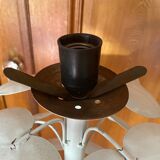 Vintage metal leaf floor lamp