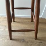 Tabouret Wabi sabi bois foncé