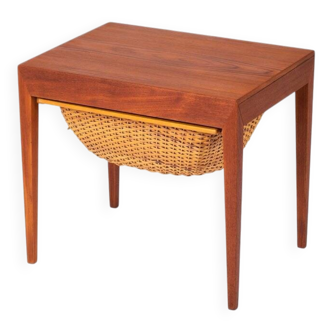 Teak Side Table by Severin Hansen for Haslev, 1950s