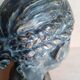 JBPigalle bust La Rieuse plaster signed