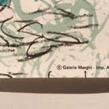 Jean-paul riopelle, galerie maeght, 1979. original poster in lithography