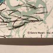 Jean-paul riopelle, galerie maeght, 1979. original poster in lithography