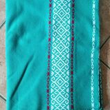 Tablecloth and 8 matching towels Old Green Basque