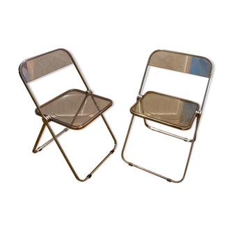 Paire de chaises Plia par Giancarlo Piretti