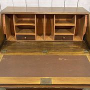 1930s English walnut secretary