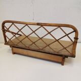 Rattan shelf