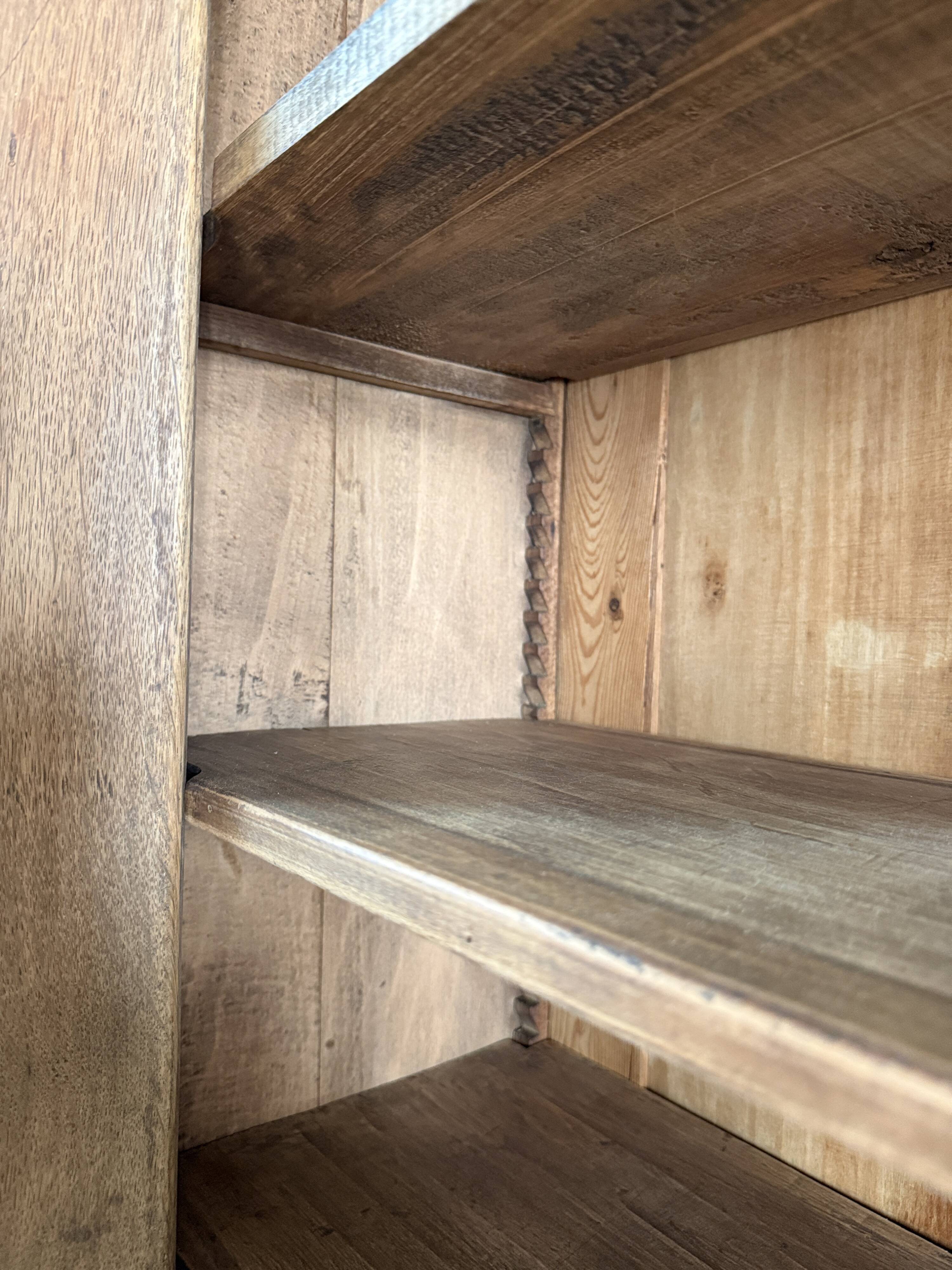 Antique oak display cabinet (renovated)