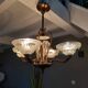Vintage Art Deco chandelier 1950s