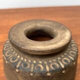 Brutalist mid-century studio pottery vase by Johannes Lessmann for Keramische Werkstatt Margaretenhöhe, Essen.