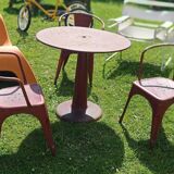 Xavier Pauchard for Tolix table G and 3 chairs A56