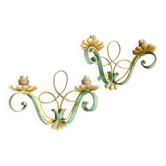 appliques art deco fer forgé dans le gout de Leleu 1940
