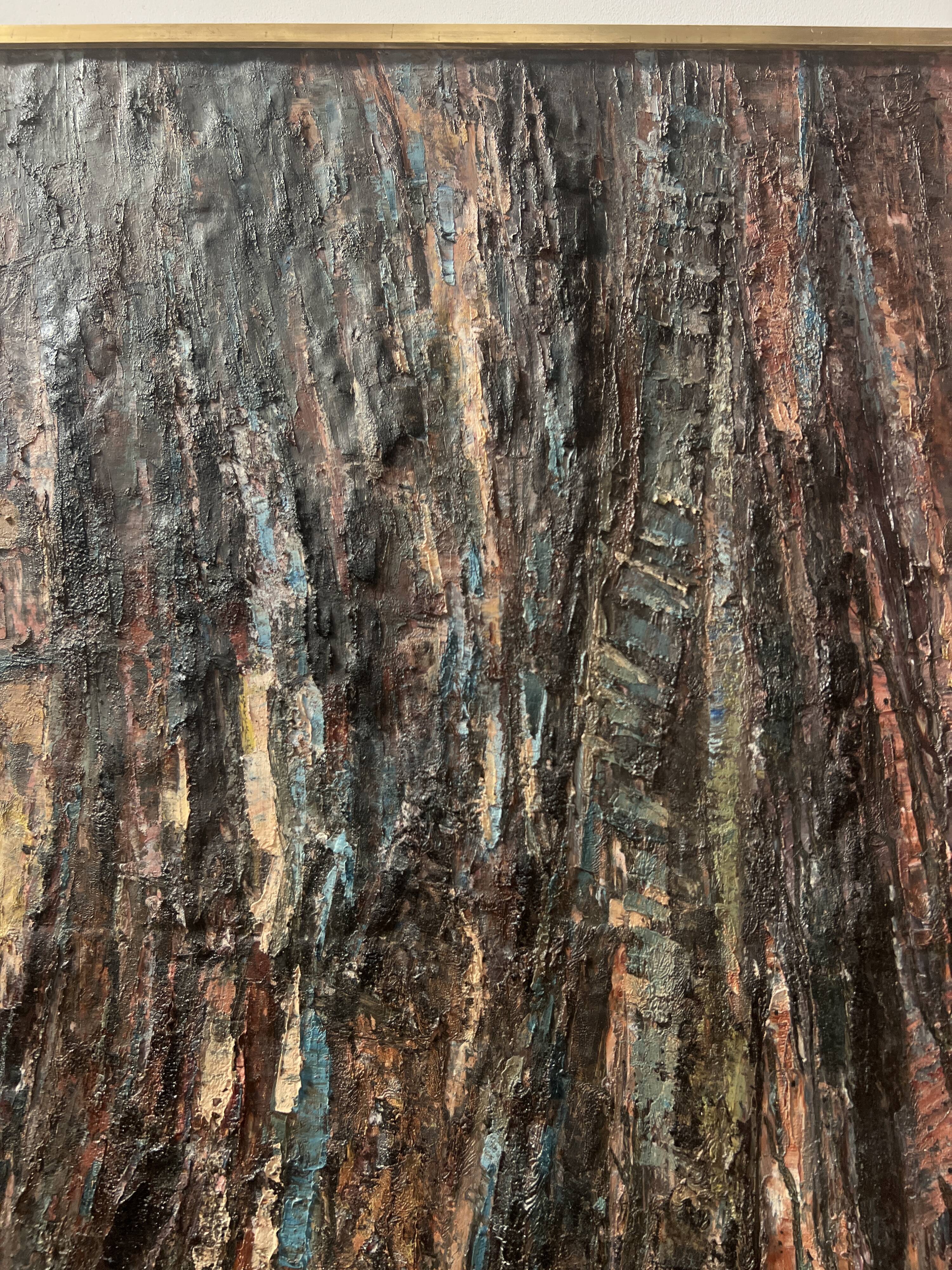Oil on canvas, contemporary painting by "POLLET LECLERC" 20th century.