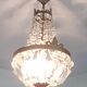 Lustre montgolfière à pampilles