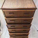 Rattan chest of drawers 7 drawers