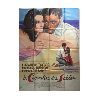 Movie poster "The Knight of Sands" Elizabeth Taylor 120x160cm 1965