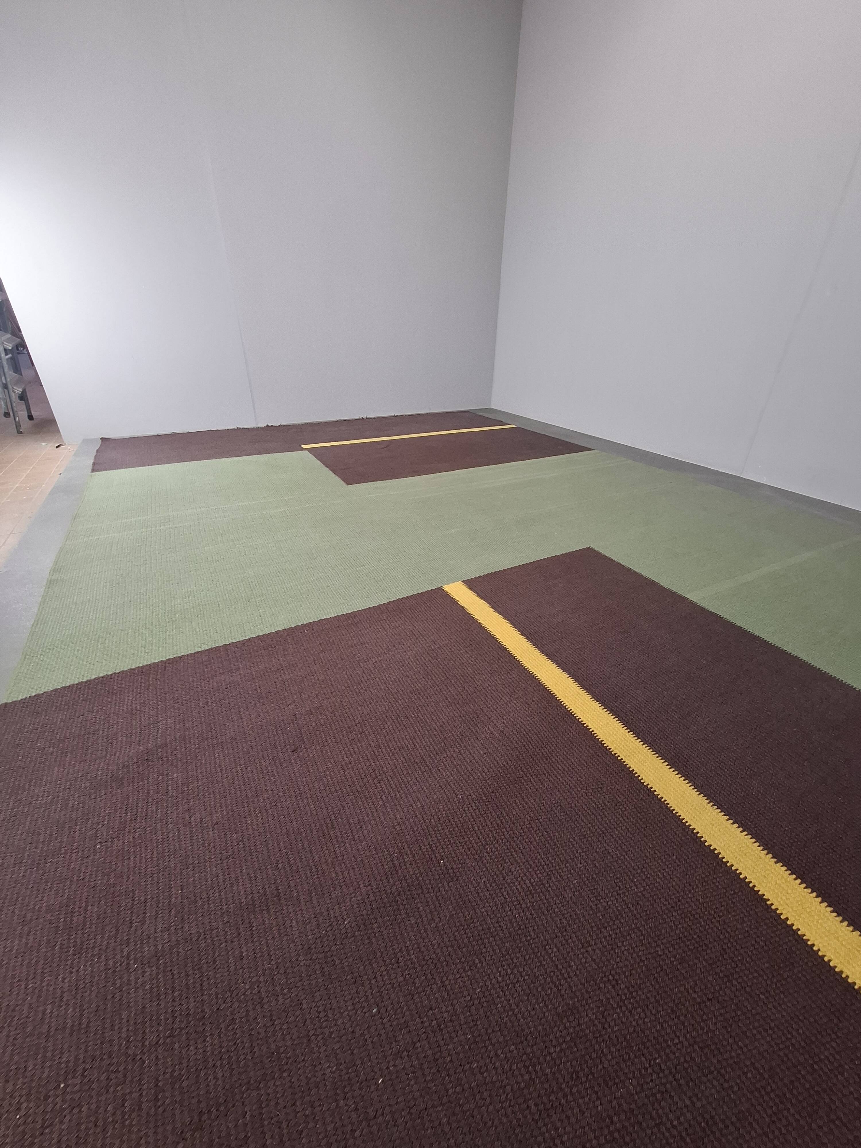 Mid-Century Modern Geometric Rug, Czechoslovakia, 1960s