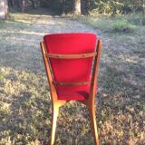 Red Scandinavian chair duo