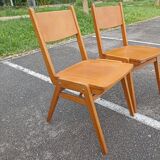 Set of 6 vintage stackable chairs