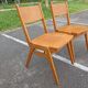 Set of 6 vintage stackable chairs