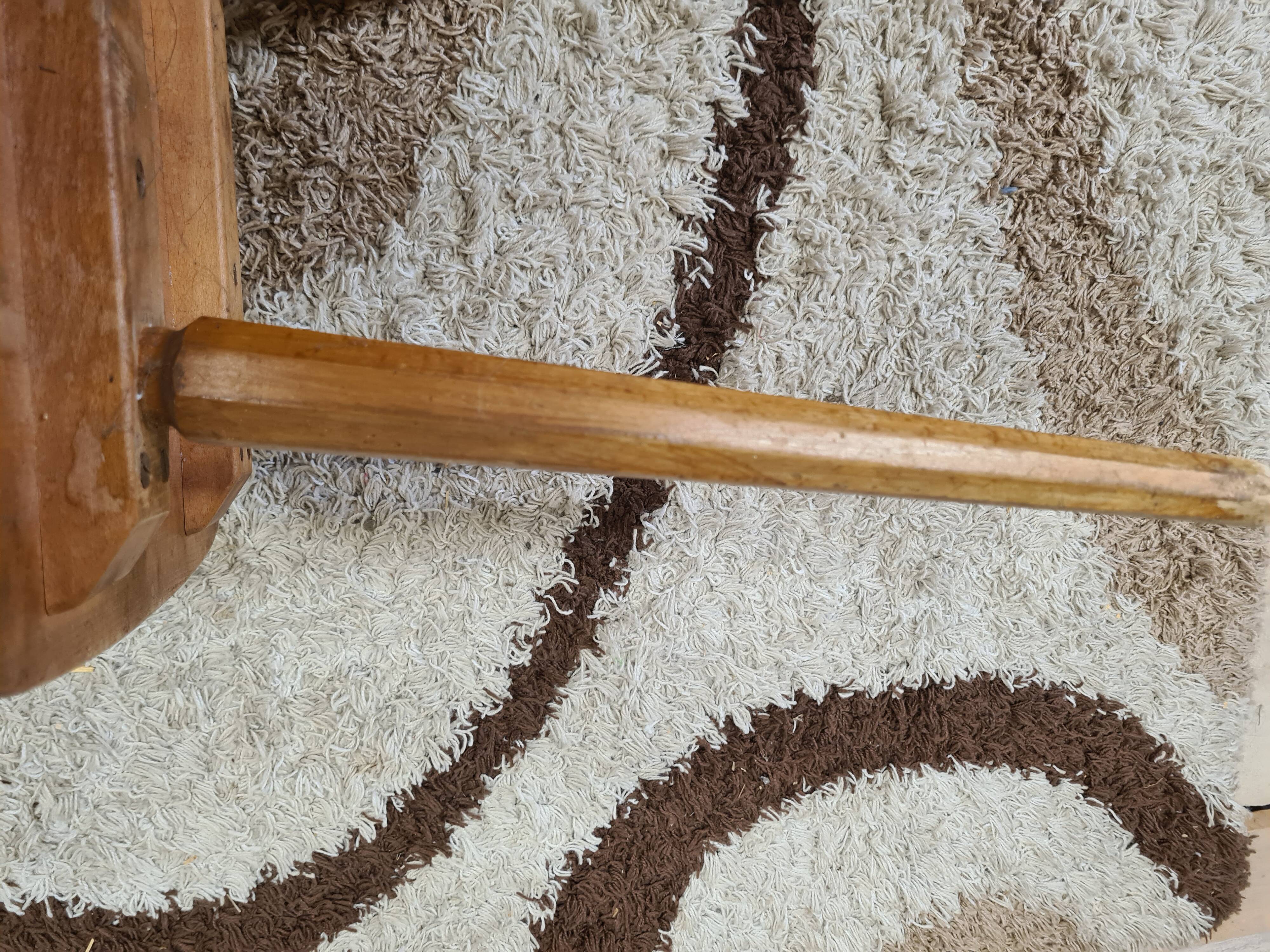 Brutalist wooden chair 1960