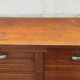old double filing cabinet with curtains in oak professional furniture