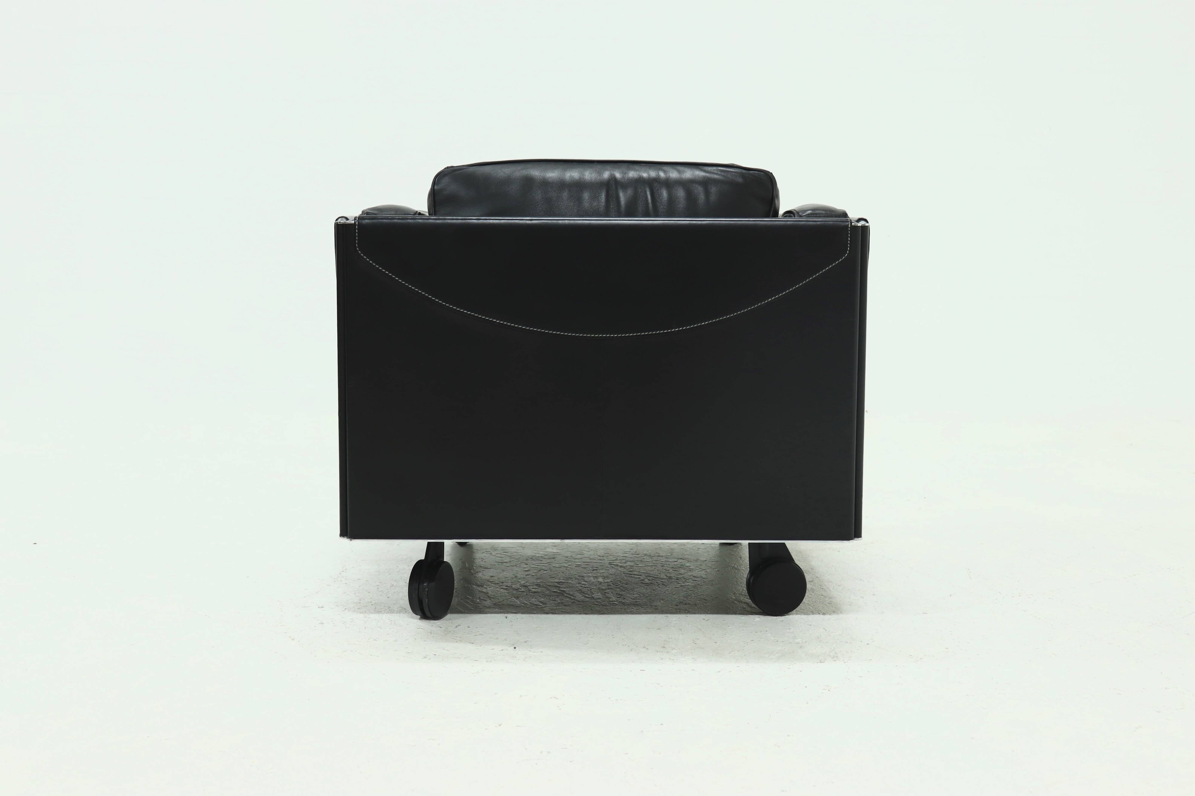 Lounge Chair Model Twice by Pierluigi Cerri for Poltrona Frau 1990s