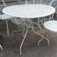 Iron garden furniture