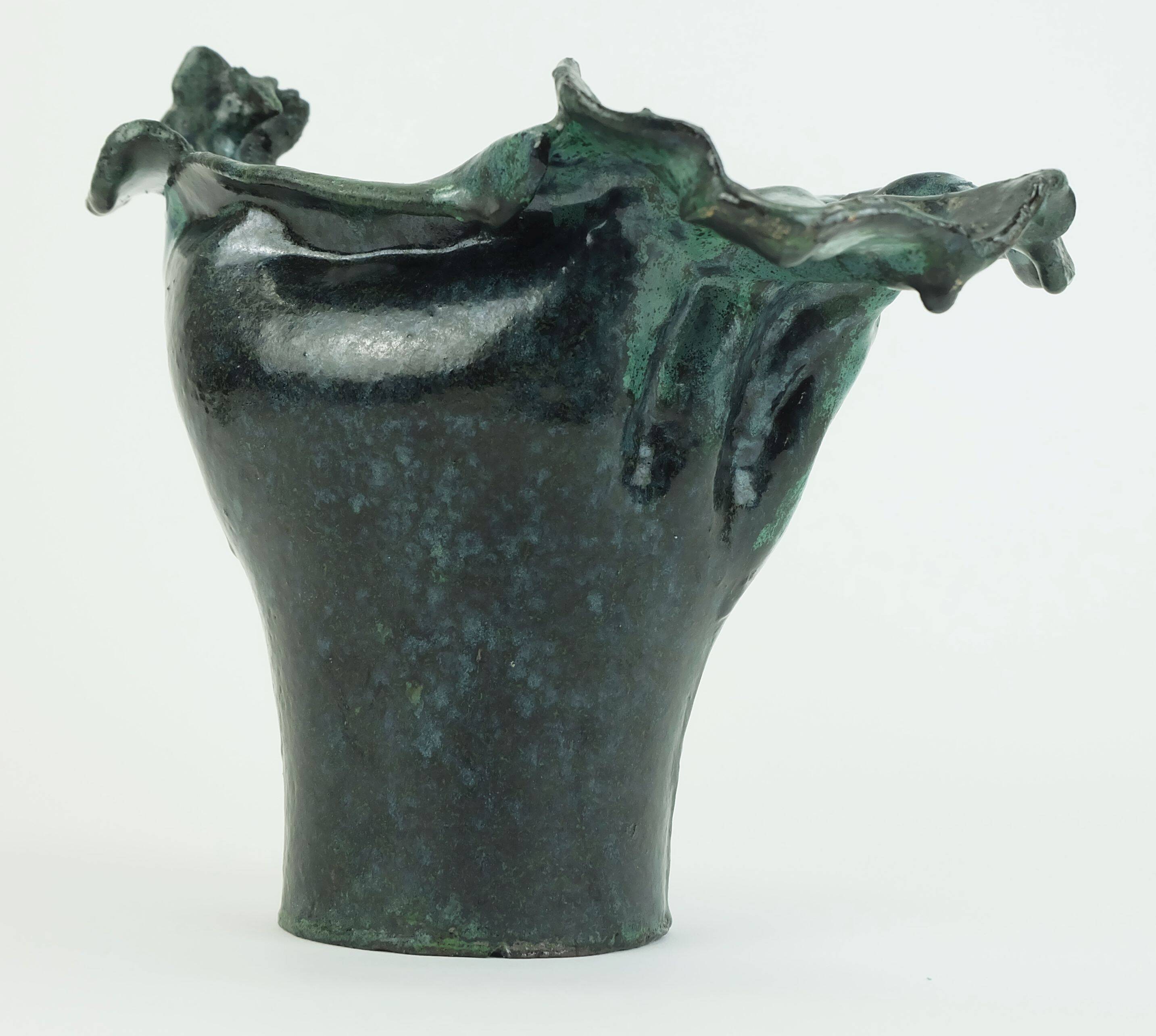 danish modern ceramic VASE bowl studio pottery conny walther demark 60s70s