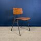 Ensemble de 4 chaises école bois années 70 Pays bas