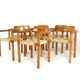 Ensemble de 7 chaises de salle à manger