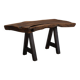 Rustic brutalist table Mobichalet in solid oak, Belgium 1970s